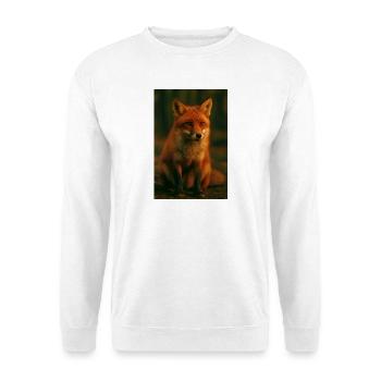 Animaux sauvages, renard - Sweat-shirt Unisexe - blanc - Devant