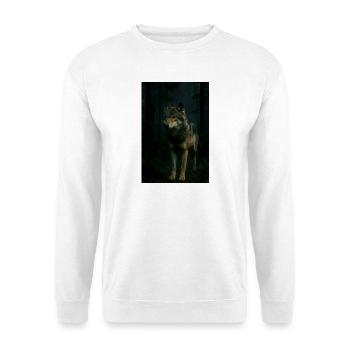 Animaux sauvages, loups - Sweat-shirt Unisexe - blanc - Devant