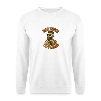 Bearded and Tattooed - Unisex Sweatshirt - white - Front