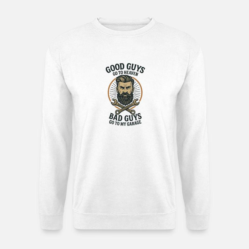 Good Guys Go To Heaven - Unisex Pullover - Weiß