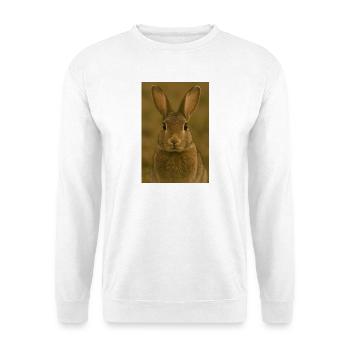 Tier, Kaninchen/Hase - Unisex Pullover - Weiß - Vorne