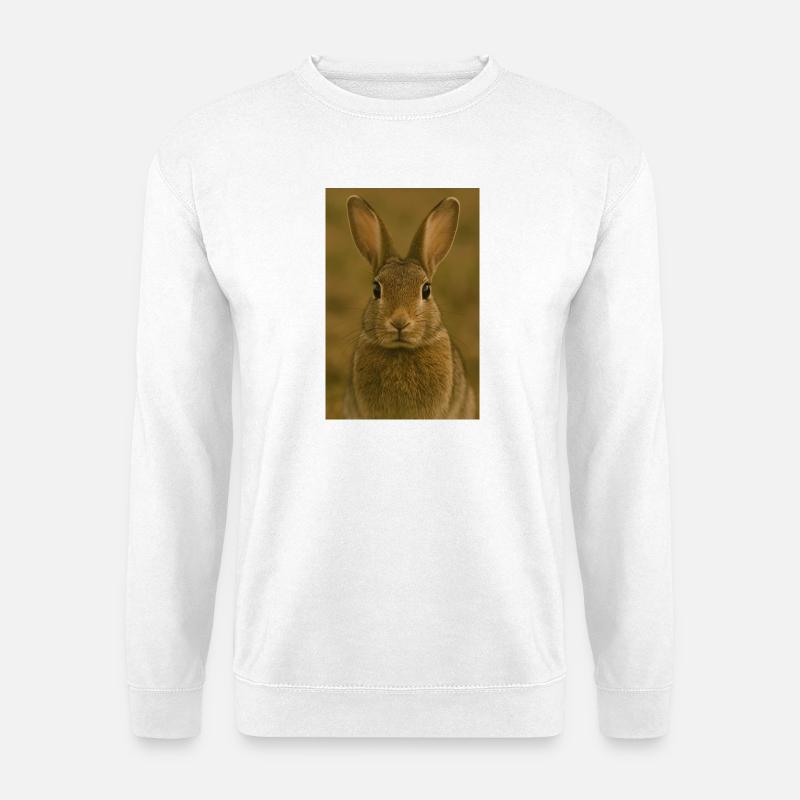 Tier, Kaninchen/Hase - Unisex Pullover - Weiß