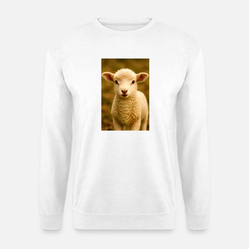 Tiere, Lämmer - Unisex Pullover - Weiß