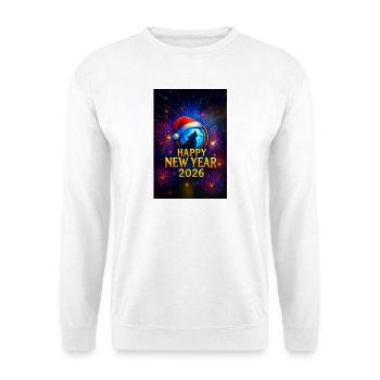 Winterwolf Neujahr 2026 - Unisex Pullover - Weiß - Vorne