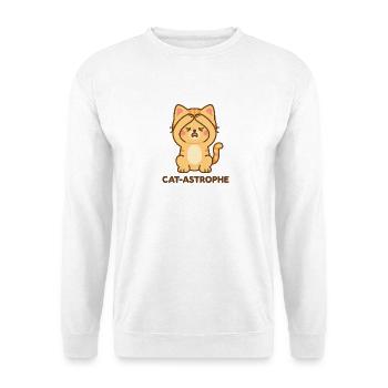 Cat-Astrophe - Unisex Pullover - Weiß - Vorne