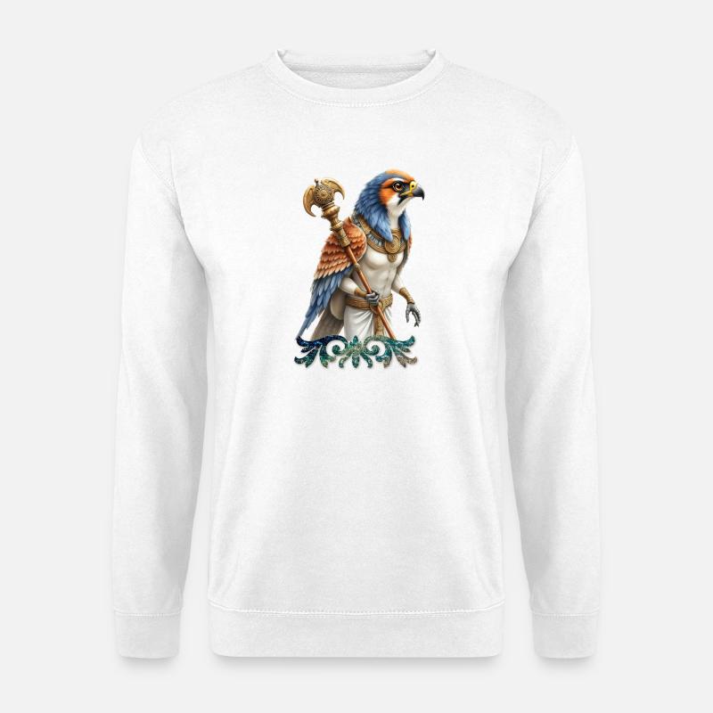Ahnenkrieger Falke - Unisex Pullover - Weiß