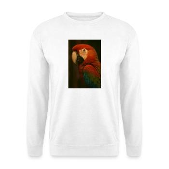 Animaux - Perroquet - Sweat-shirt Unisexe - blanc - Devant