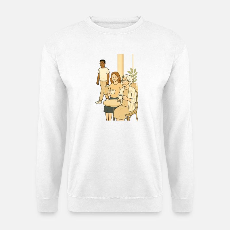Coffee hour generations - Unisex Sweatshirt - white