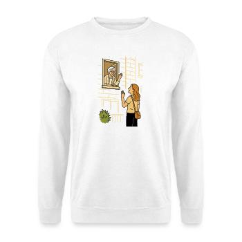 Oma Karin nach Hause begleiten - Unisex Pullover - Weiß - Vorne