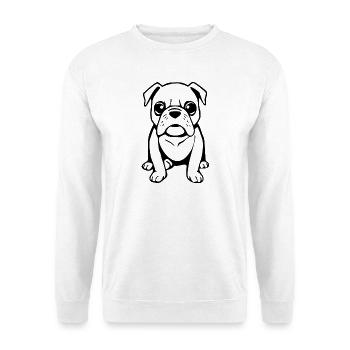 Cadeau de chemise de chien bouledogue - Sweat-shirt Unisexe - blanc - Devant