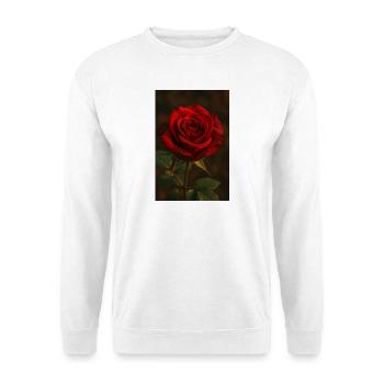 Rose de la peur - Sweat-shirt Unisexe - blanc - Devant