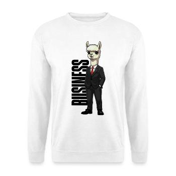 Business Alpaka - Unisex Pullover - Weiß - Vorne