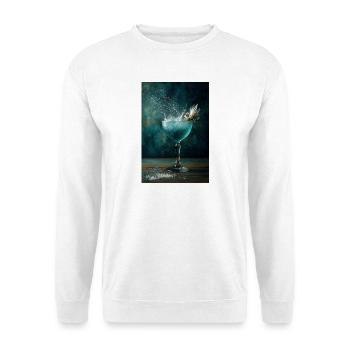 Aqua Splash Coupe Burst - Unisex Pullover - Weiß - Vorne