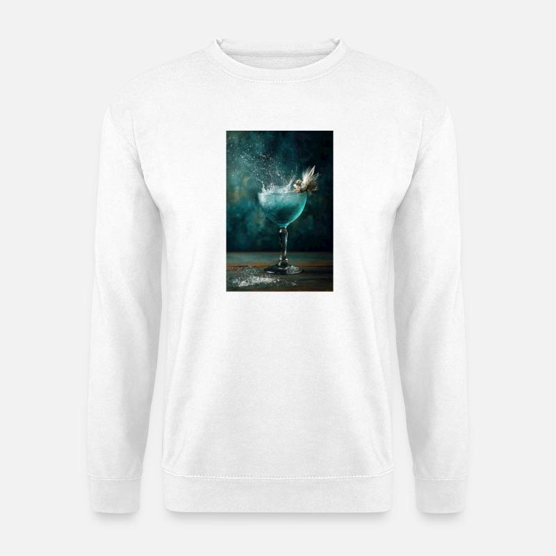 Aqua Splash Coupe Burst - Unisex Sweatshirt - white