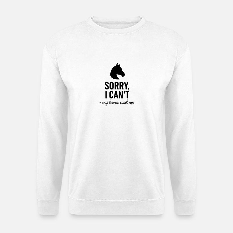 Schwarzsilhouette Design - Unisex Pullover - Weiß