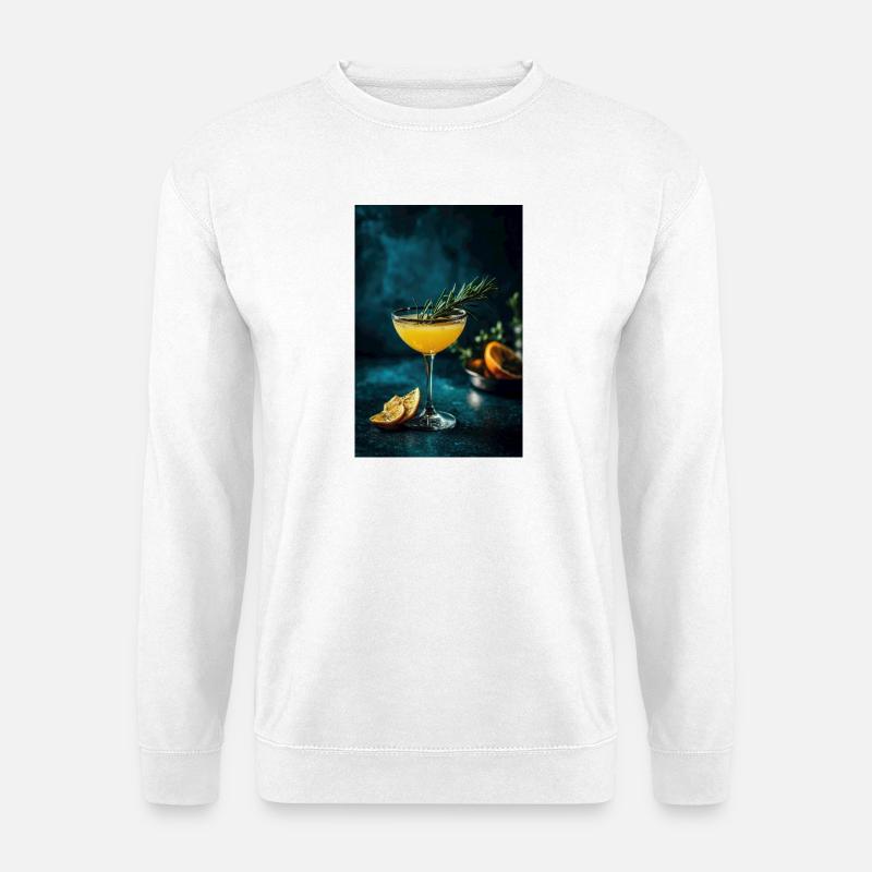 Zitrus-Rosmarin-Spritz - Unisex Pullover - Weiß