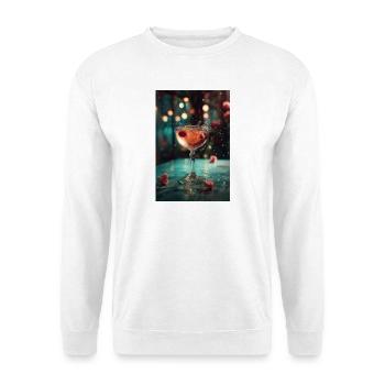 Fizzing Pink Citrus Cocktail - Unisex Sweatshirt - white - Front