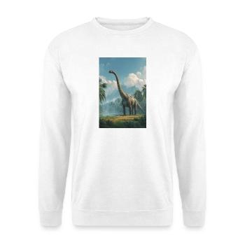 Dino Dawn Longneck - Sweat-shirt Unisexe - blanc - Devant