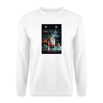 Crimson Splash Cocktail - Unisex Sweatshirt - white - Front