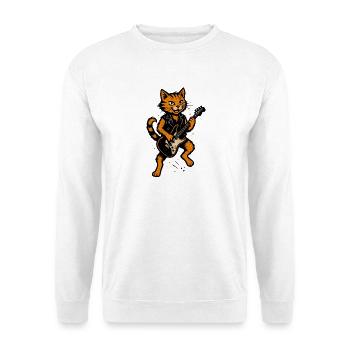 Le chat orange fait du bruit - Sweat-shirt Unisexe - blanc - Devant