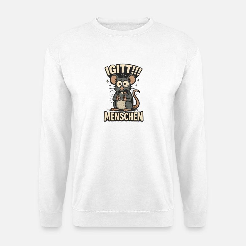 Igitt Menschen - Unisex Pullover - Weiß