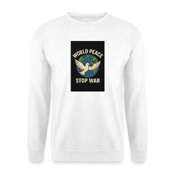 La paix mondiale Stop War Dove - Sweat-shirt Unisexe - blanc - Devant