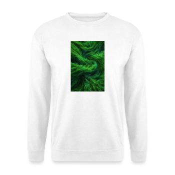 Emerald Fur Swirls - Unisex Sweatshirt - white - Front