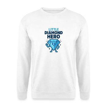 Petit héros de diamant - Sweat-shirt Unisexe - blanc - Devant