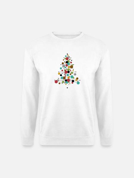 Have a Cool Yule! – Retro Weihnachtsdesign - Unisex Pullover - Weiß