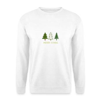 Joyeux Noël Sapin de Noël - Sweat-shirt Unisexe - blanc - Devant