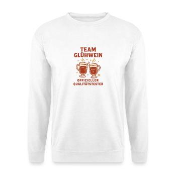Team Glühwein Weihnachtsmarkt Weihnachtsfeier - Unisex Pullover - Weiß - Vorne