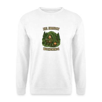 Fin de semaine de l’objectif atteint - Chasse / Chasseur - Sweat-shirt Unisexe - blanc - Devant