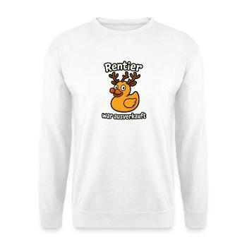 Rentier war ausverkauft - lustiges Weihnachten - Unisex Pullover - Weiß - Vorne