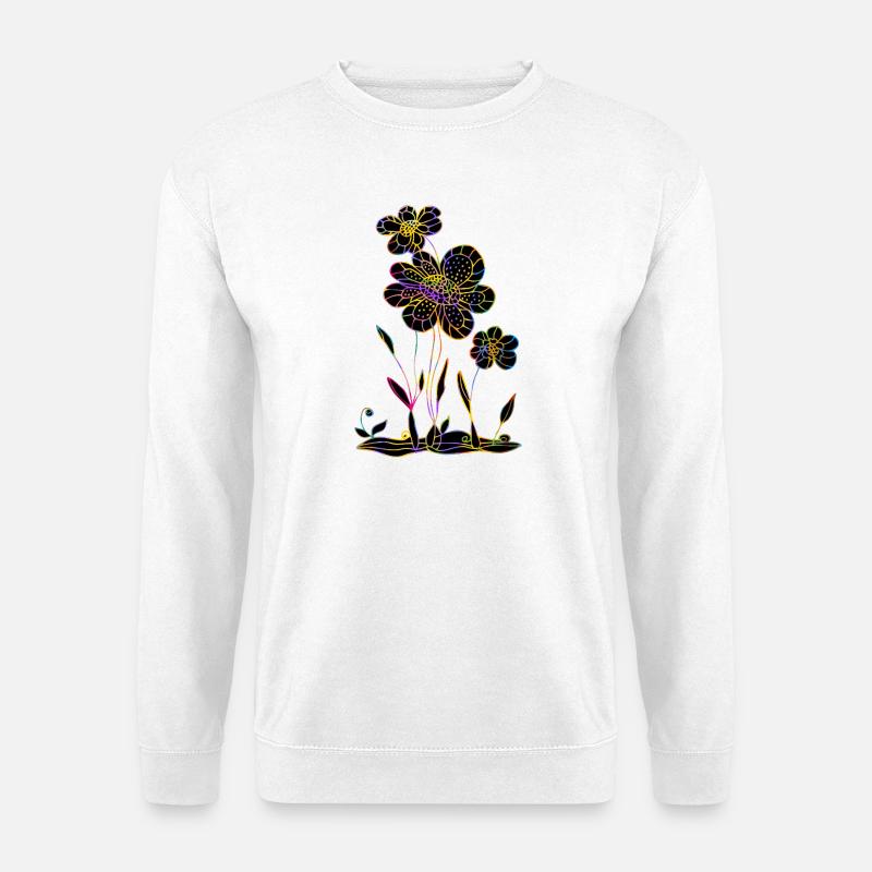 Flowers - Unisex Sweatshirt - white