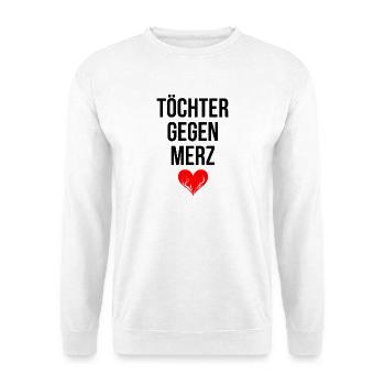 DAUGHTERS AGAINST MERZ - Unisex Sweatshirt - white - Front
