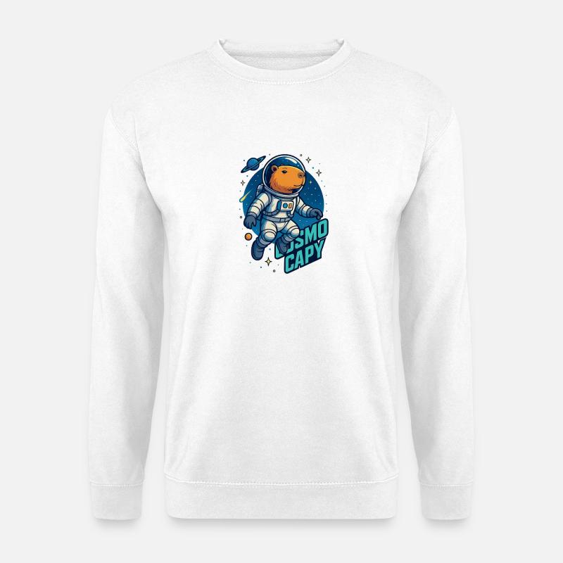 Cosmo Capy – Romkapybara-skjorte 🚀 - Genser unisex - hvit