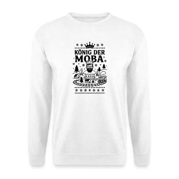 Modellbahn König - Unisex Pullover - Weiß - Vorne