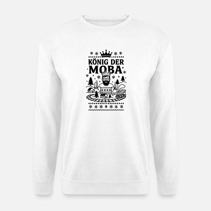 Modellbahn König - Unisex Pullover - Weiß