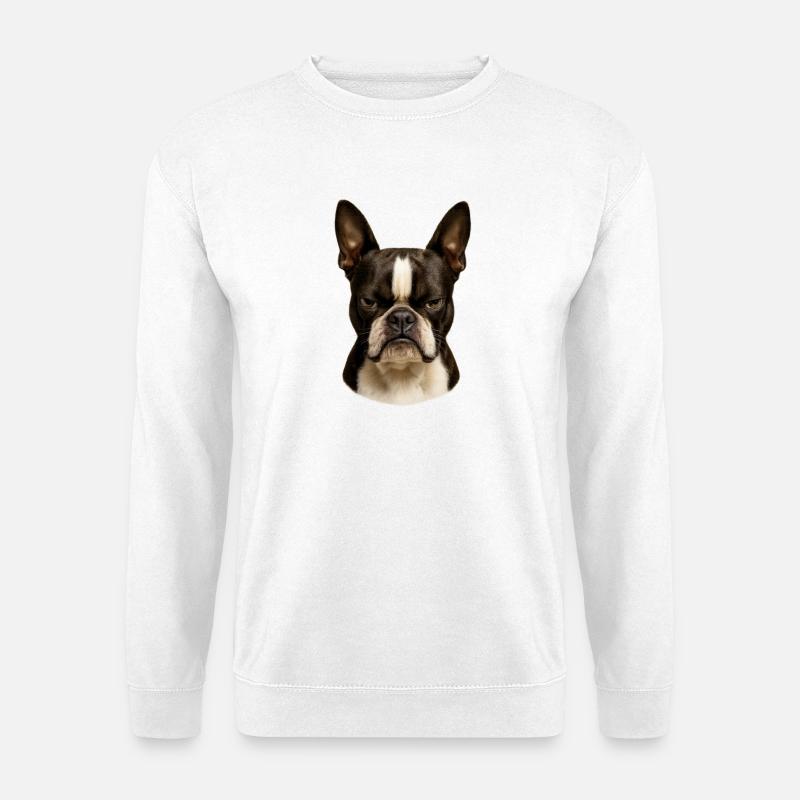 Impressive Boston Terrier View - Unisex Sweatshirt - white