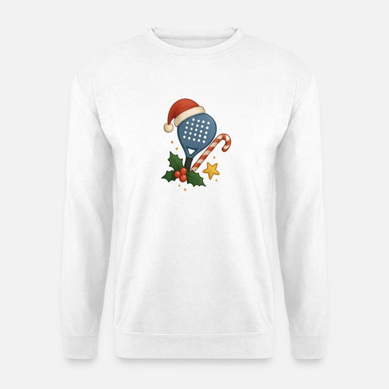 Weihnachts-Padel-Schläger - Unisex Pullover - Weiß