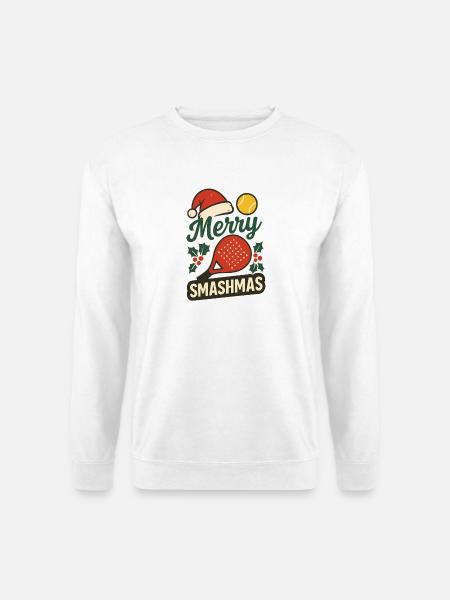 Merry Smashmas Padel Style - Unisex Sweatshirt - white