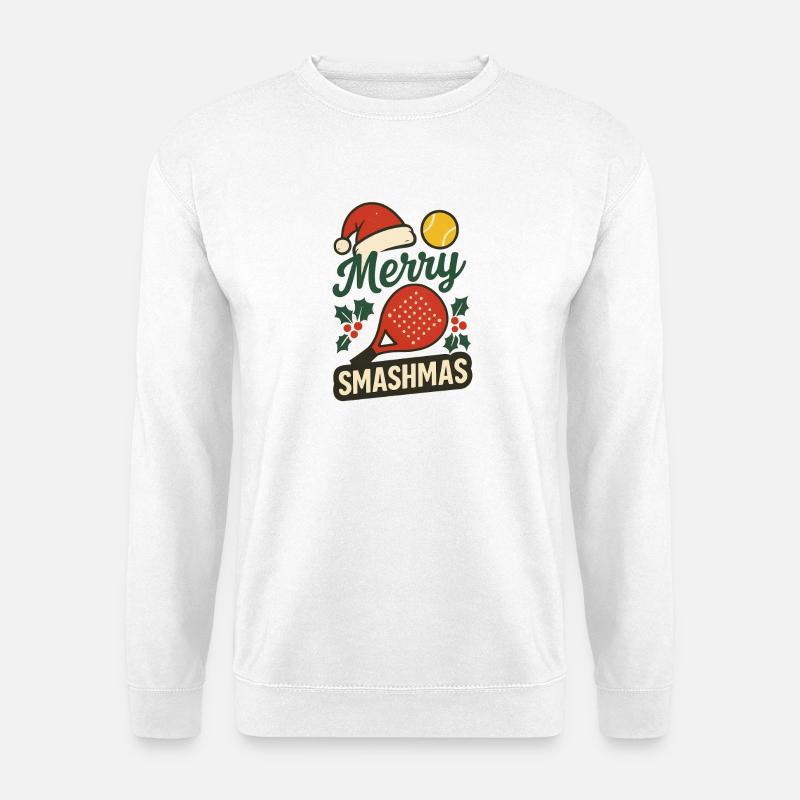 Merry Smashmas Padel Style - Sweat-shirt Unisexe - blanc