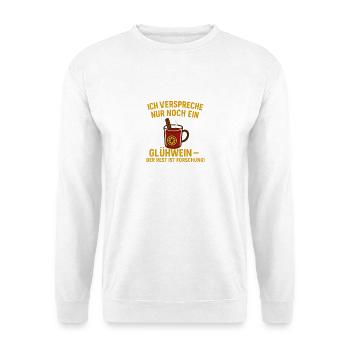 Mulled wine research: Just one more sip - Unisex Sweatshirt - white - Front