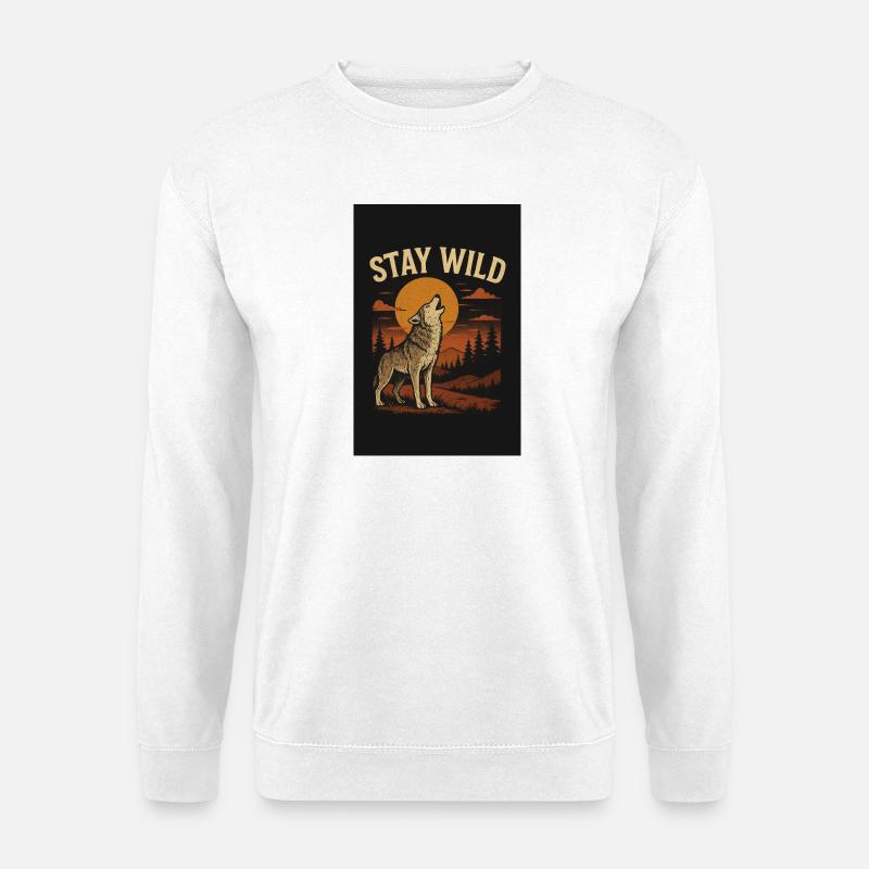 Wolf Wild - Unisex Pullover - Weiß