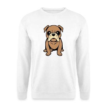T-shirt Bulldog Dog Cadeau de Noël - Sweat-shirt Unisexe - blanc - Devant