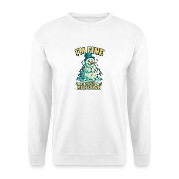 Mir Gehts Gut Schneemann - Unisex Pullover - Weiß - Vorne