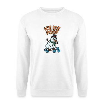 schneemann eiswürfel kinder witzig pups - Unisex Sweatshirt - white - Front