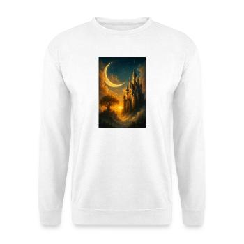 Moonlit Castle Dreamscape - Unisex Sweatshirt - white - Front