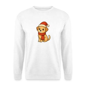 Chien Héros de Noël - Sweat-shirt Unisexe - blanc - Devant