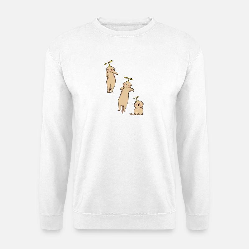Kittens Helicopter - Unisex Pullover - Weiß